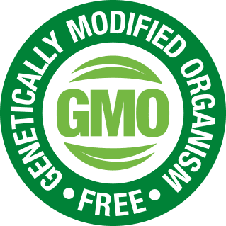 Non-GMO ingredients seal on the Glycotide label